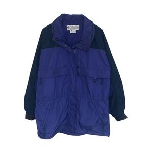 Vintage Columbia Utility Jacket Women’s XL Purple Navy‎ Winter